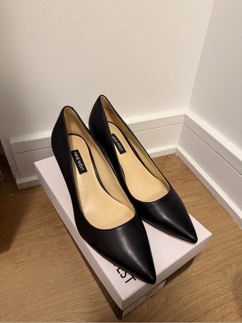 Nine West Black Arlene Pointy Toe Pumps